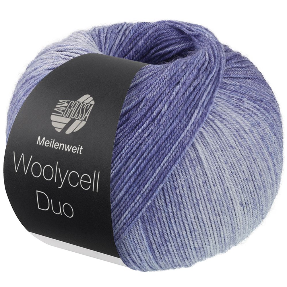 05 Navy/Grey/Light Blue - Woolycell Duo - Lana Grossa - Garntopia