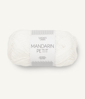 1002 Hvit - Mandarin Petit - Sandnes garn - Garntopia