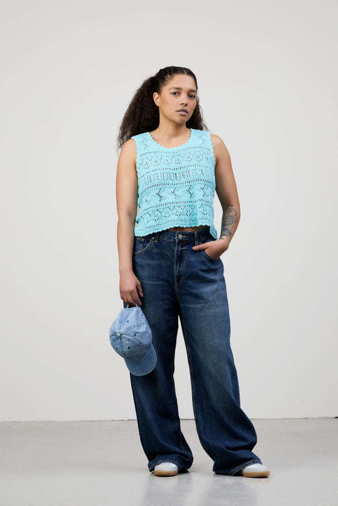 465 Løkkatopp i Pandora - papiroppskrift - Rauma Garn - Garntopia