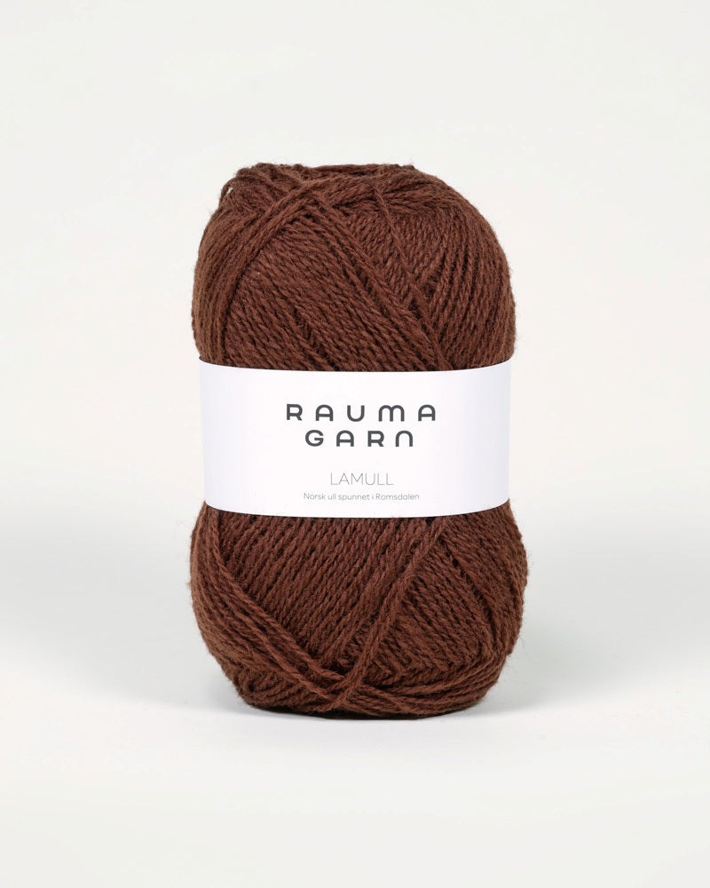 L34 Brun -	Lamullgarn - Rauma Garn - Garntopia