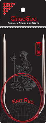 Red Lace Circular Needle 80 cm - 6 mm