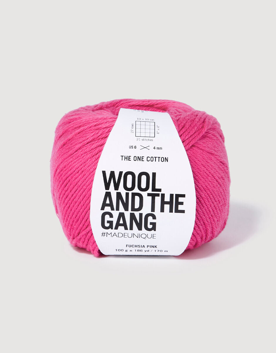 Fuchsia Pink - The One Cotton - Wool and the gang - Garntopia