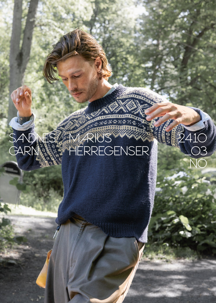 2410 - Norske Ikoner - Nr. 3  Marius herregenser - Sandnes garn - Garntopia