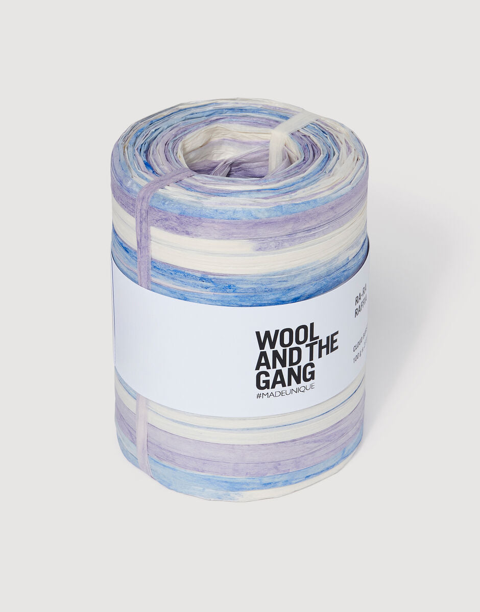 Cloud Burst -  Ra-Ra Raffia Stripe - Wool and the gang - Garntopia