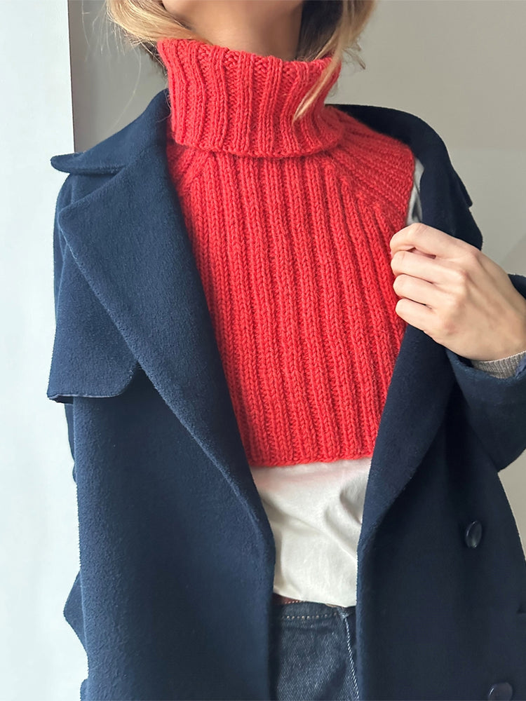 Le Knit - Note Rib Neck - Papir - Lene Holme Samsøe - Garntopia