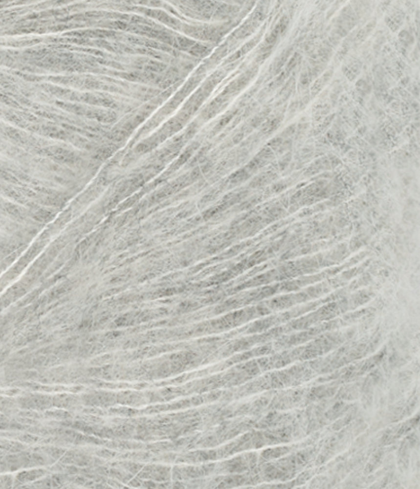 1022 Lys Gråmelert - Primo Tynn Silk Mohair
