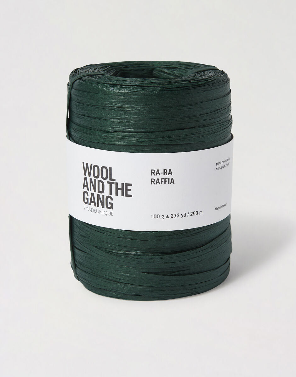 Bottle Green - Ra-Ra Raffia - Wool and the gang - Garntopia