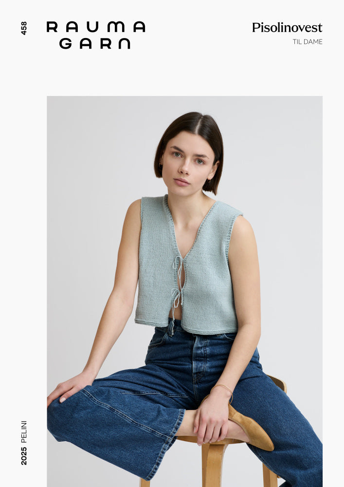 458 - Pisolinovest - Rauma Garn - Garntopia