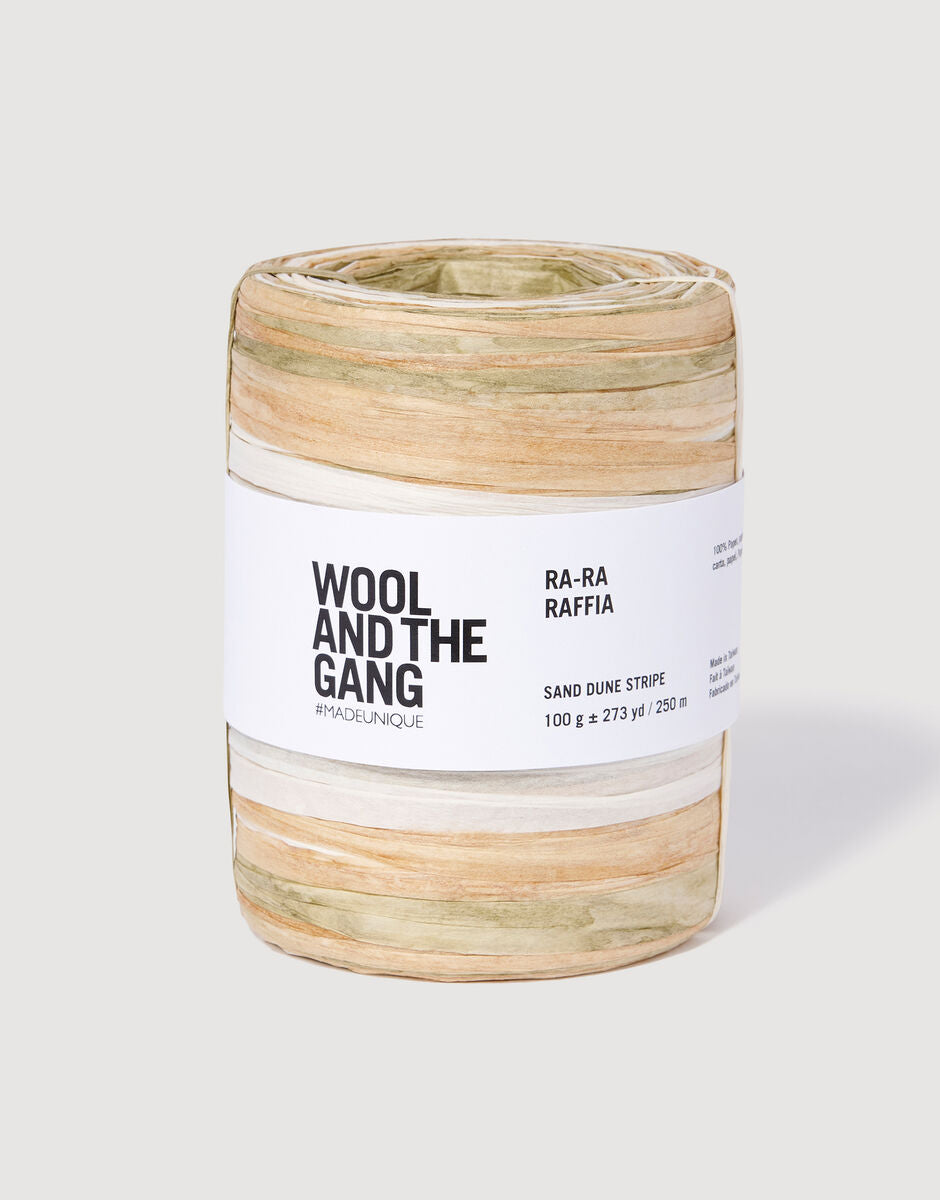 Sand Dune -  Ra-Ra Raffia Stripe - Wool and the gang - Garntopia