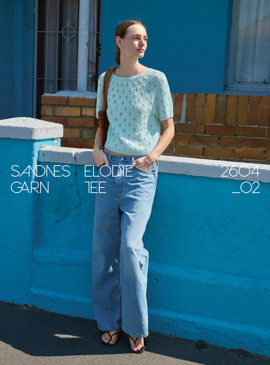 2604 - Sommerstrikk - NR 2 Elodie Tee - Sandnes garn - Garntopia