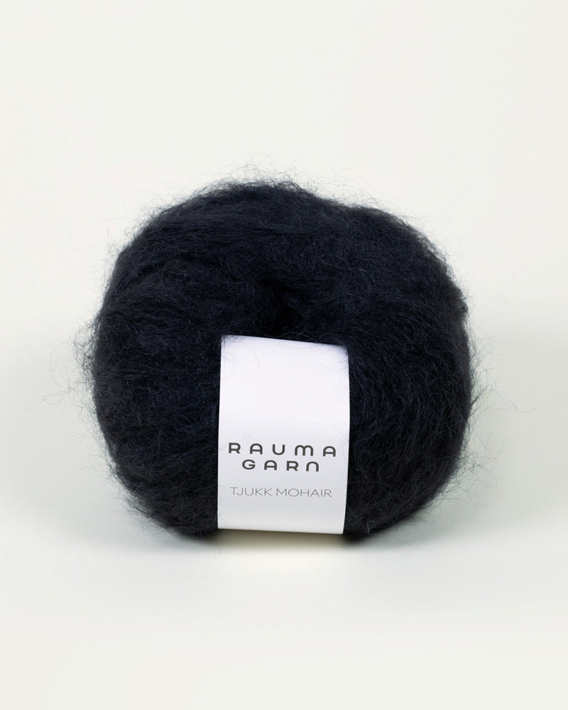 Tjukk Mohair 081 Sot -	Tjukk Mohair - Rauma Garn - Garntopia