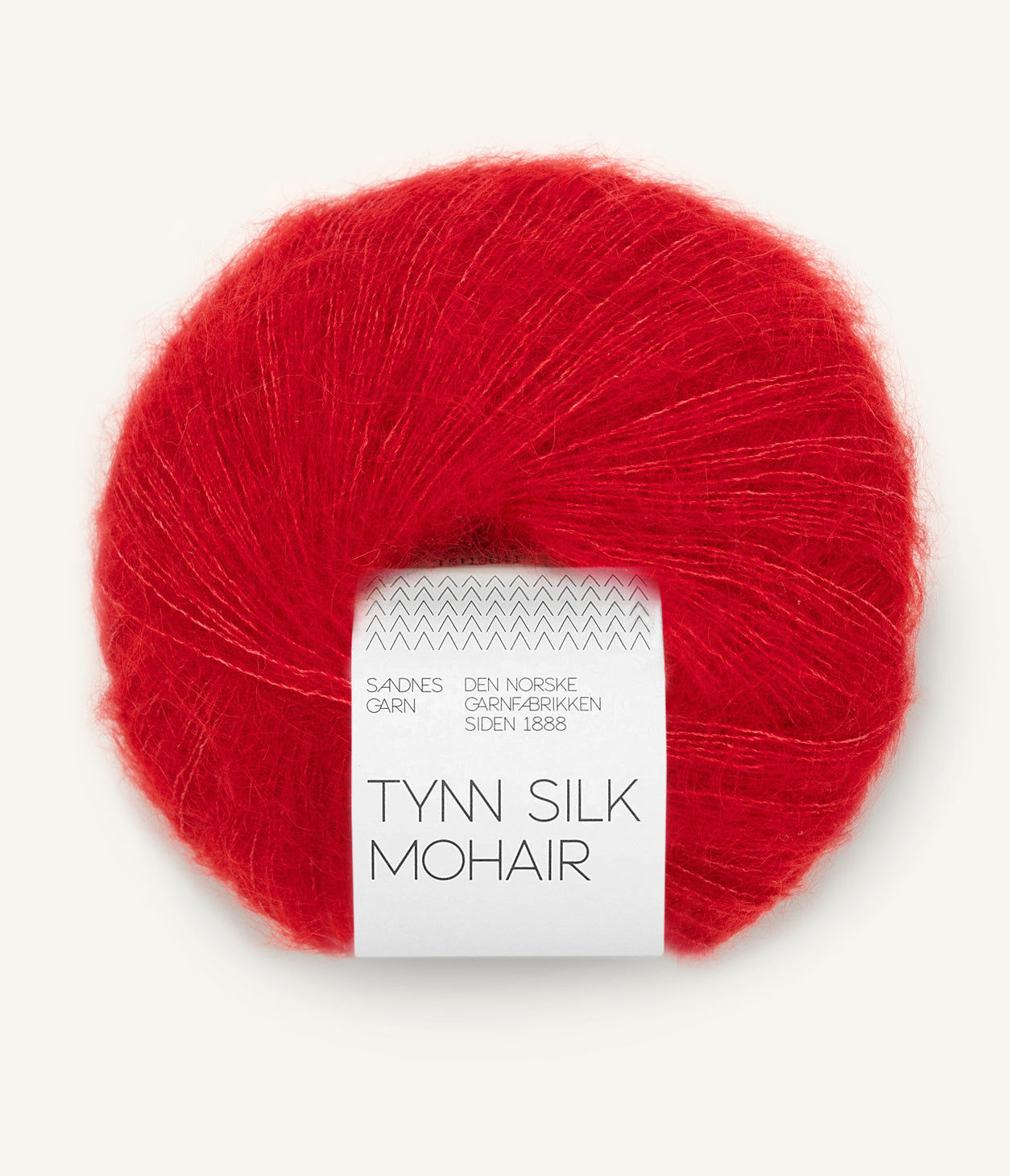 4219 True Red -	Tynn Silk Mohair - Sandnes garn - Garntopia