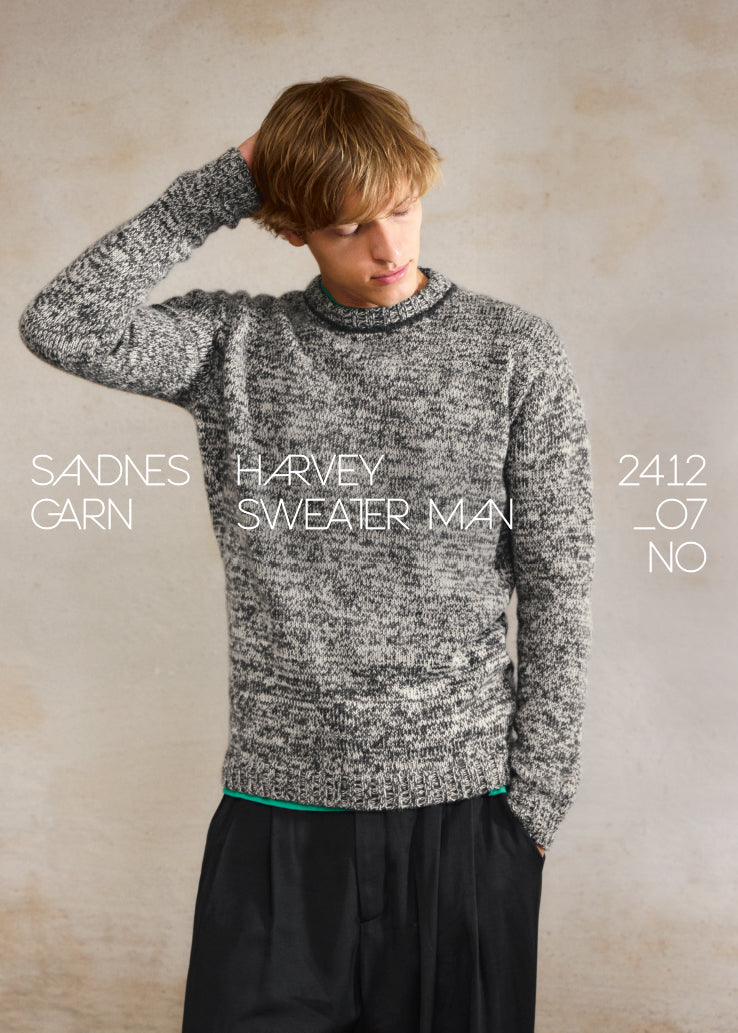 2412 - Mr. - Nr. 7  Harvey Sweater Man - Sandnes garn - Garntopia