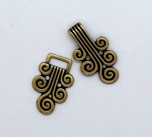 Hektelås - messing  - 70mm - NEWOLD COMPANY - Garntopia