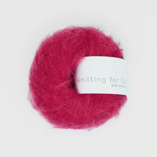 Hindbærrød -	Soft Silk Mohair - Knitting for Olive - Garntopia