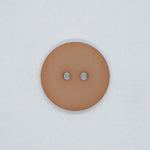 Plastknapp 2 hull - Mokka - 18 mm - Villy Jensen - Garntopia