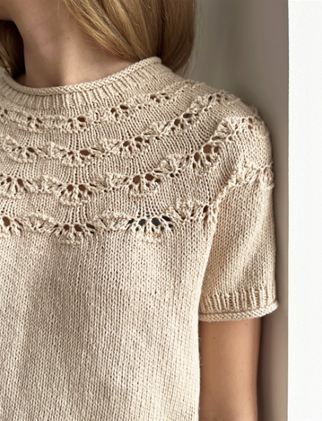 Le Knit - Noomi Tee - Papir - Lene Holme Samsøe - Garntopia