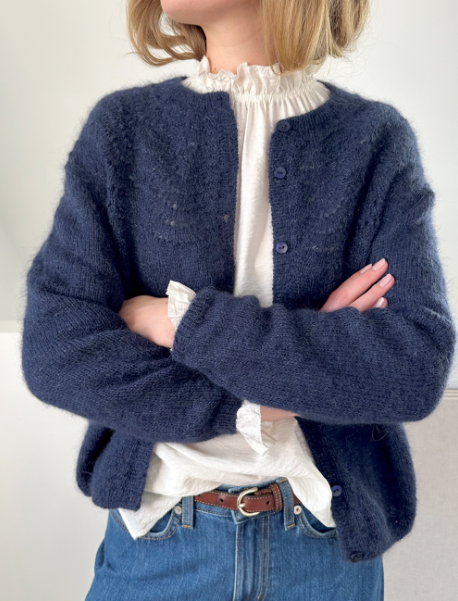 Le Knit - Peacock Cardigan Fine - Papir - Lene Holme Samsøe - Garntopia