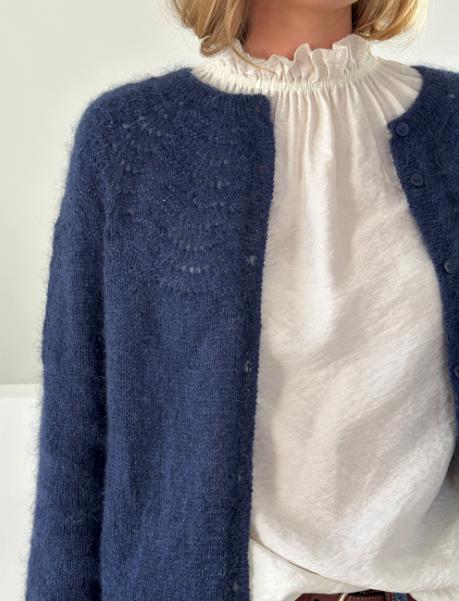 Le Knit - Peacock Cardigan Fine - Papir - Lene Holme Samsøe - Garntopia