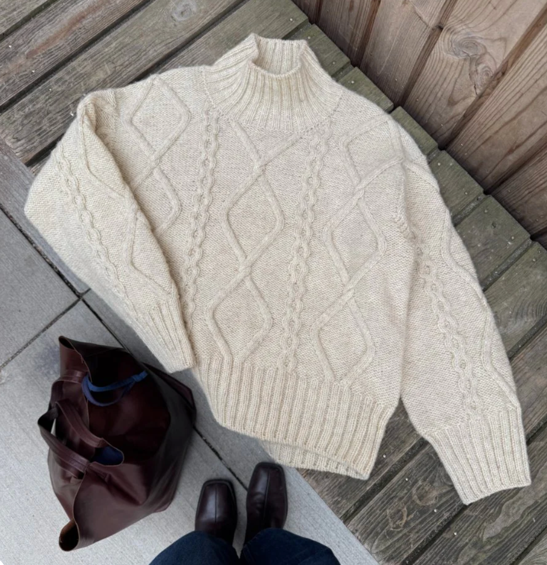 Saga Sweater - Papir - PetiteKnit - Garntopia