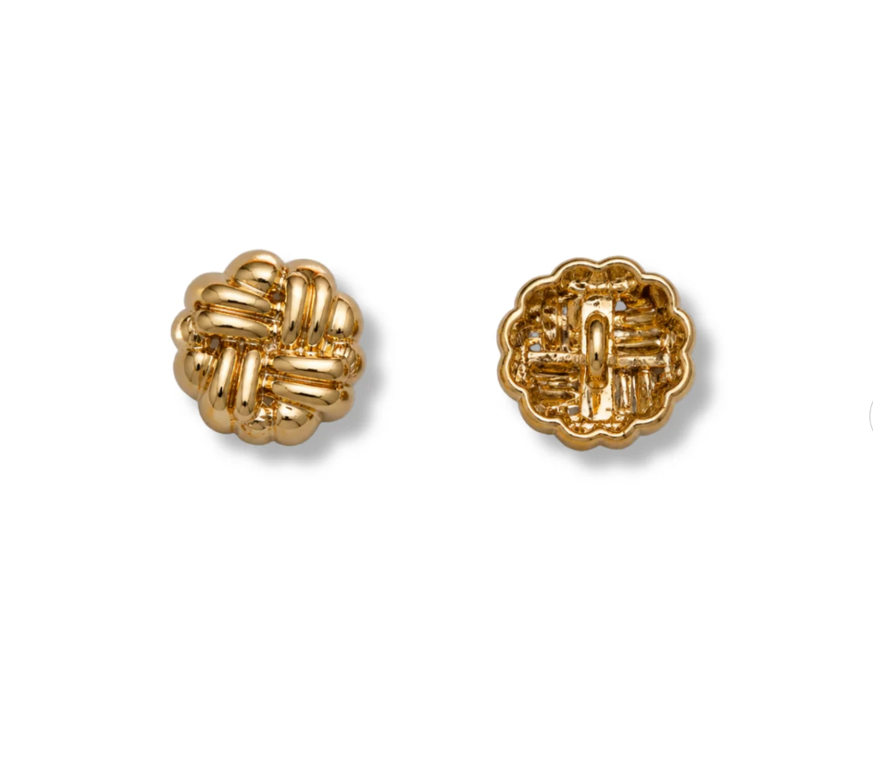Sabrina Button - Gold - Touch of EEVA - Garntopia