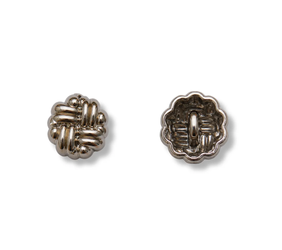 Sabrina Button - Silver - Touch of EEVA - Garntopia