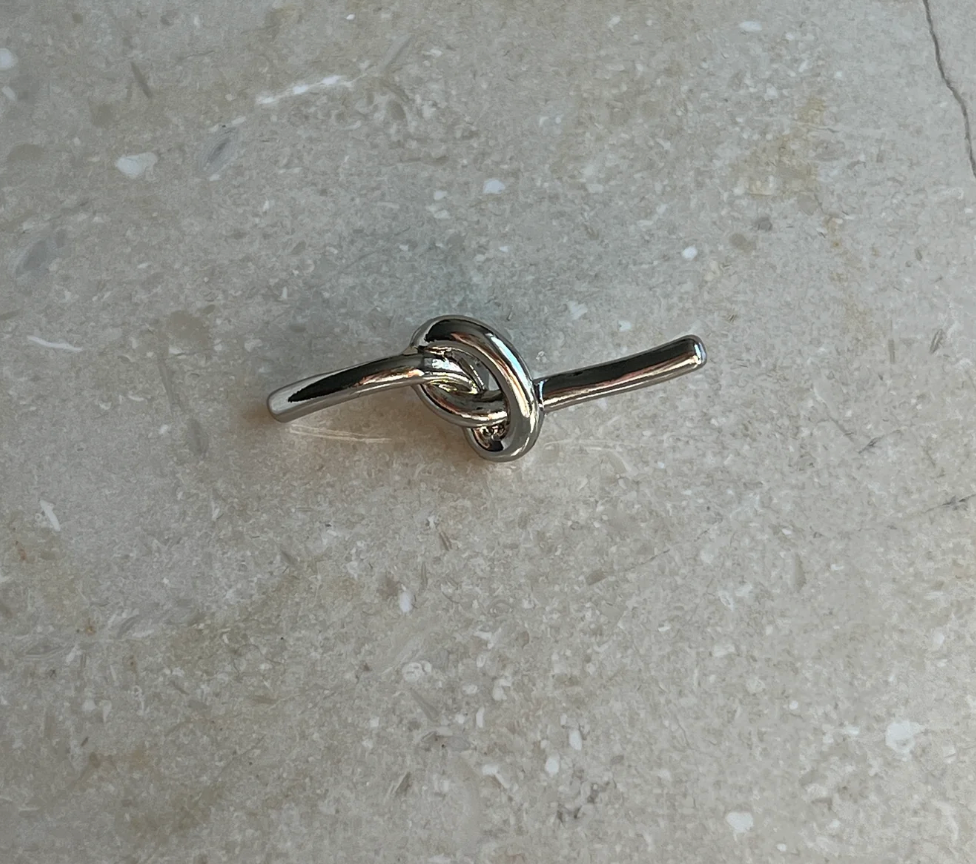 Knot Button - Silver - Touch of EEVA - Garntopia