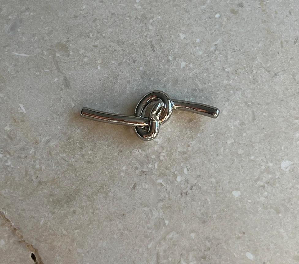 Knot Button - Silver - Touch of EEVA - Garntopia