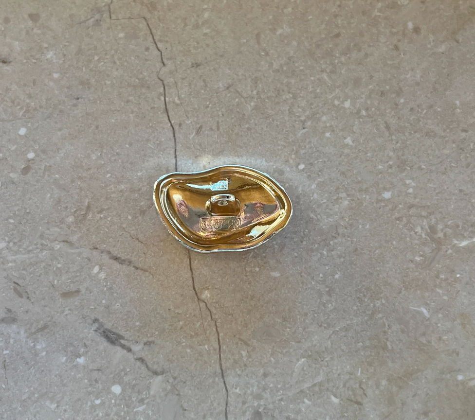 Bay Button Big - Gold - Touch of EEVA - Garntopia