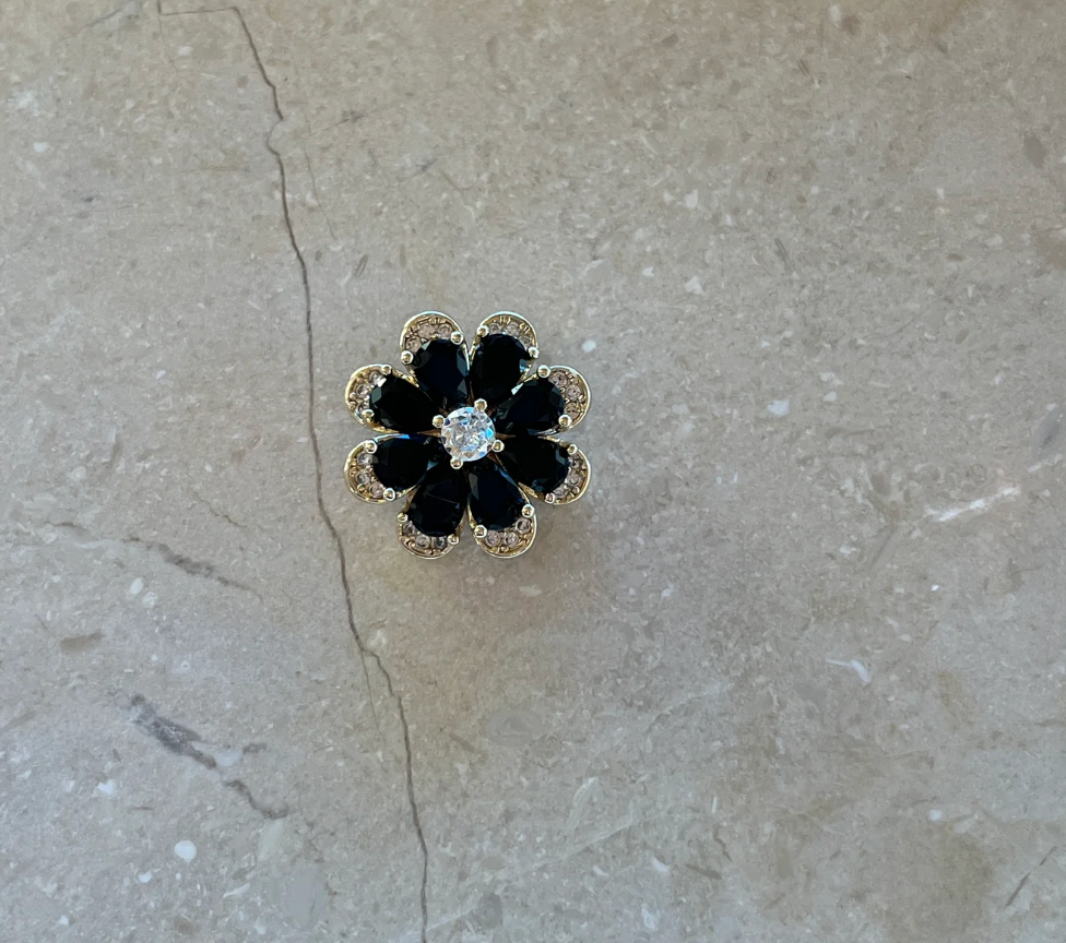 Limonade Button - Black - Touch of EEVA - Garntopia
