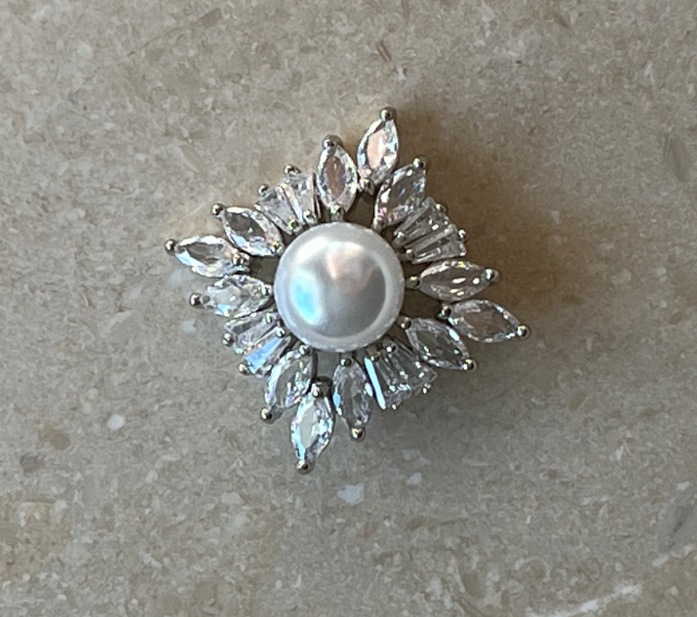 Sunny Button - Silver - Touch of EEVA - Garntopia