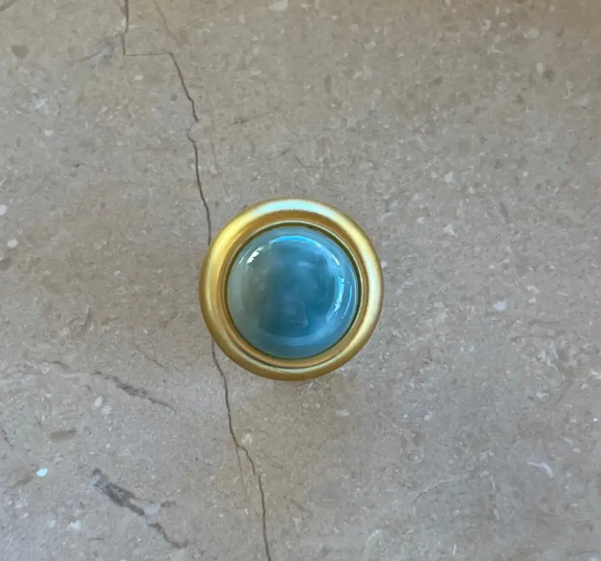 Coral Button - Blue - Touch of EEVA - Garntopia