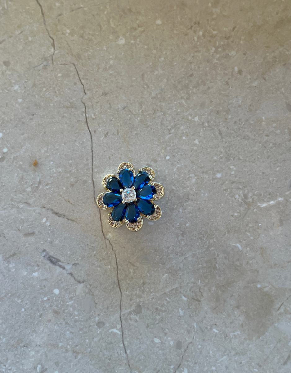 Limonade Button - Blue - Touch of EEVA - Garntopia