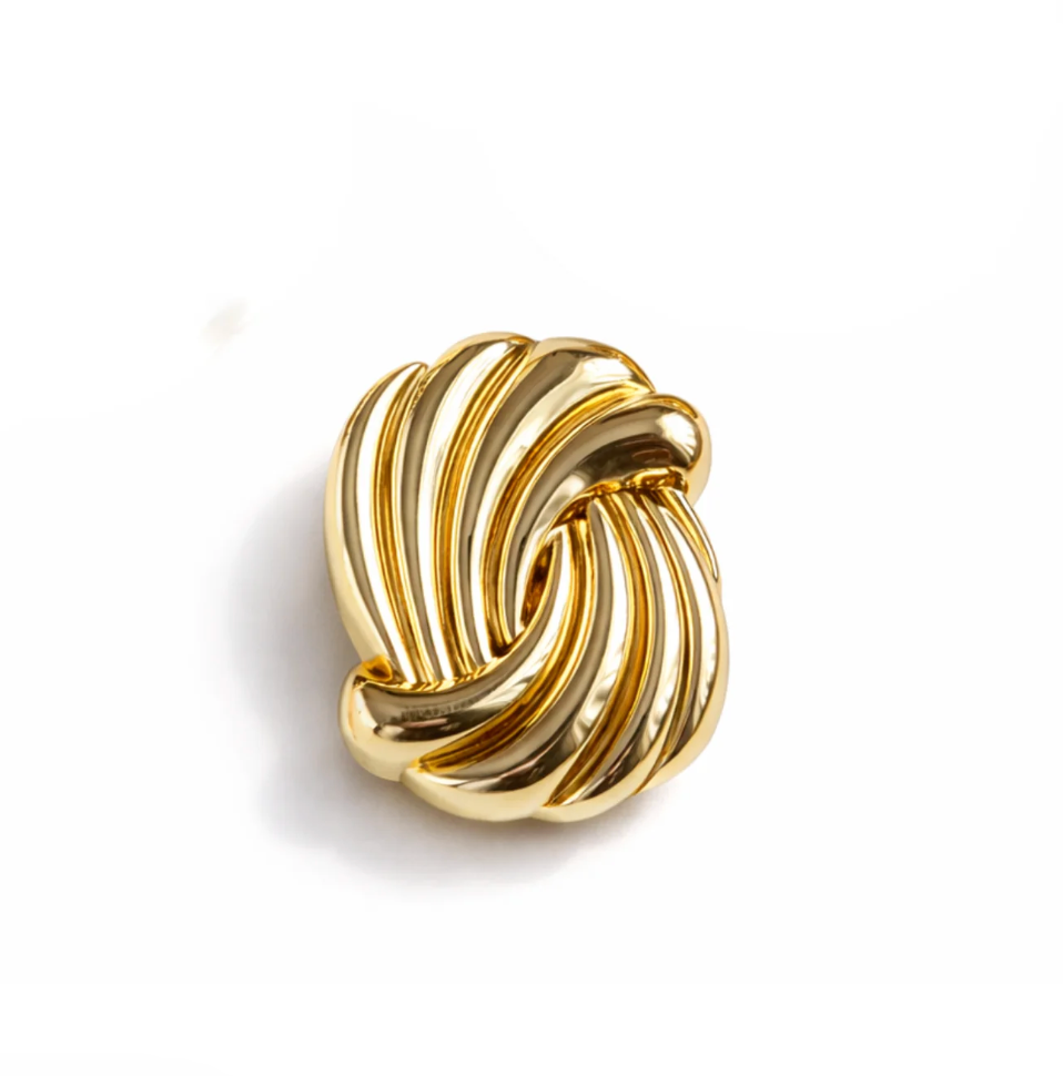 Button Cover - The Modern Knot gold - Touch of EEVA - Garntopia