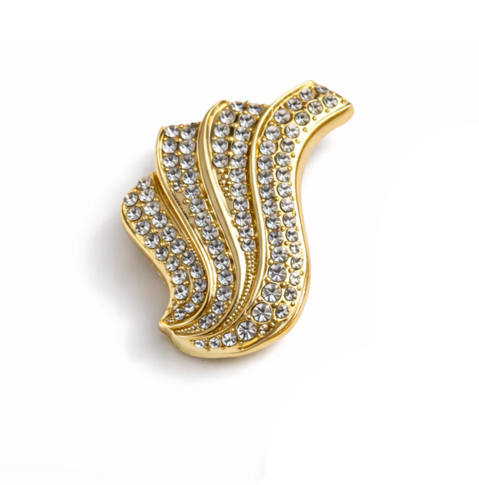 Button Cover - The Modern Wave gold - Touch of EEVA - Garntopia