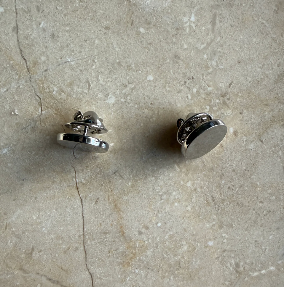 Button Cover - Pin silver - Touch of EEVA - Garntopia