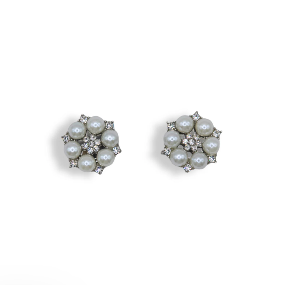 Button Cover - Rebecca silver - Touch of EEVA - Garntopia