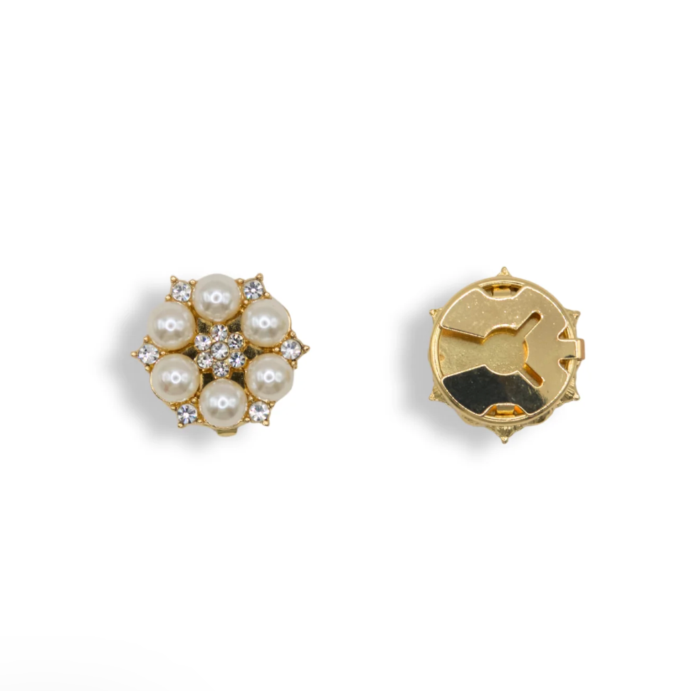 Button Cover - Rebecca gold - Touch of EEVA - Garntopia