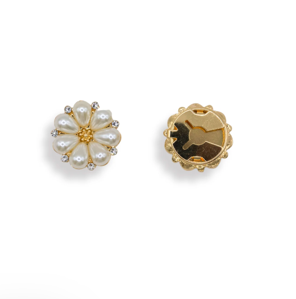 Button Cover - Sadie gold - Touch of EEVA - Garntopia