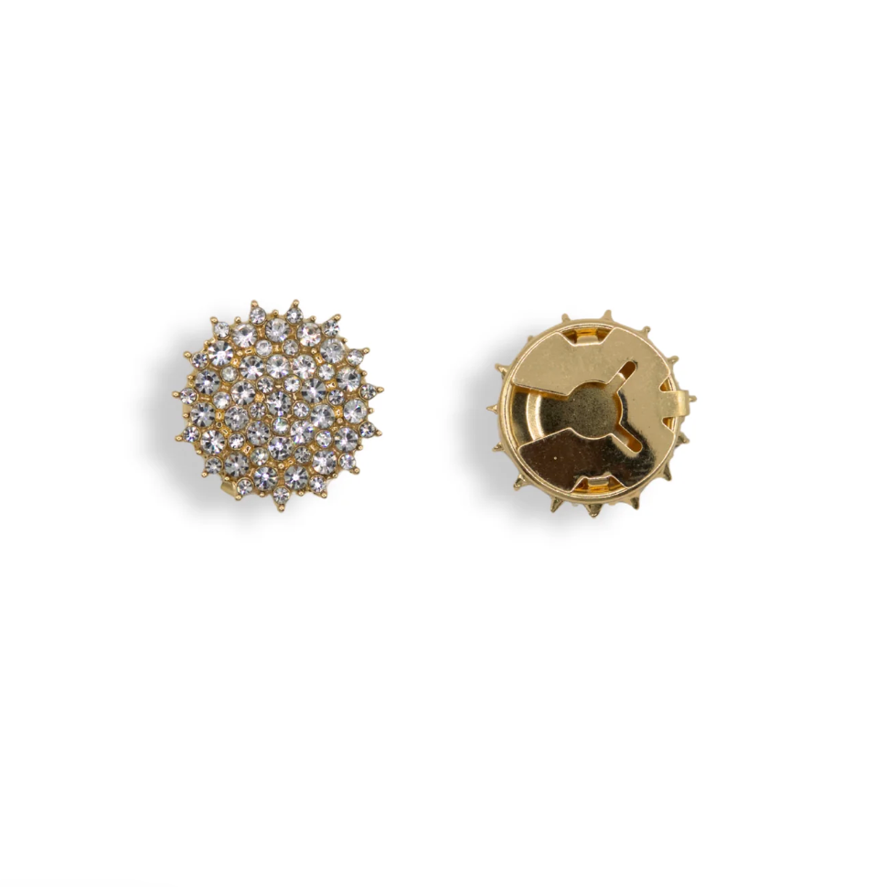 Button Cover - Josephine Clear - Touch of EEVA - Garntopia
