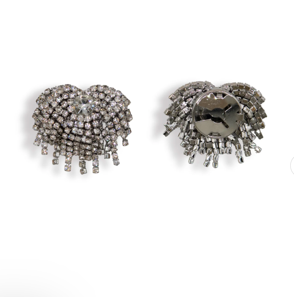 Button Cover - Faith Silver - Touch of EEVA - Garntopia