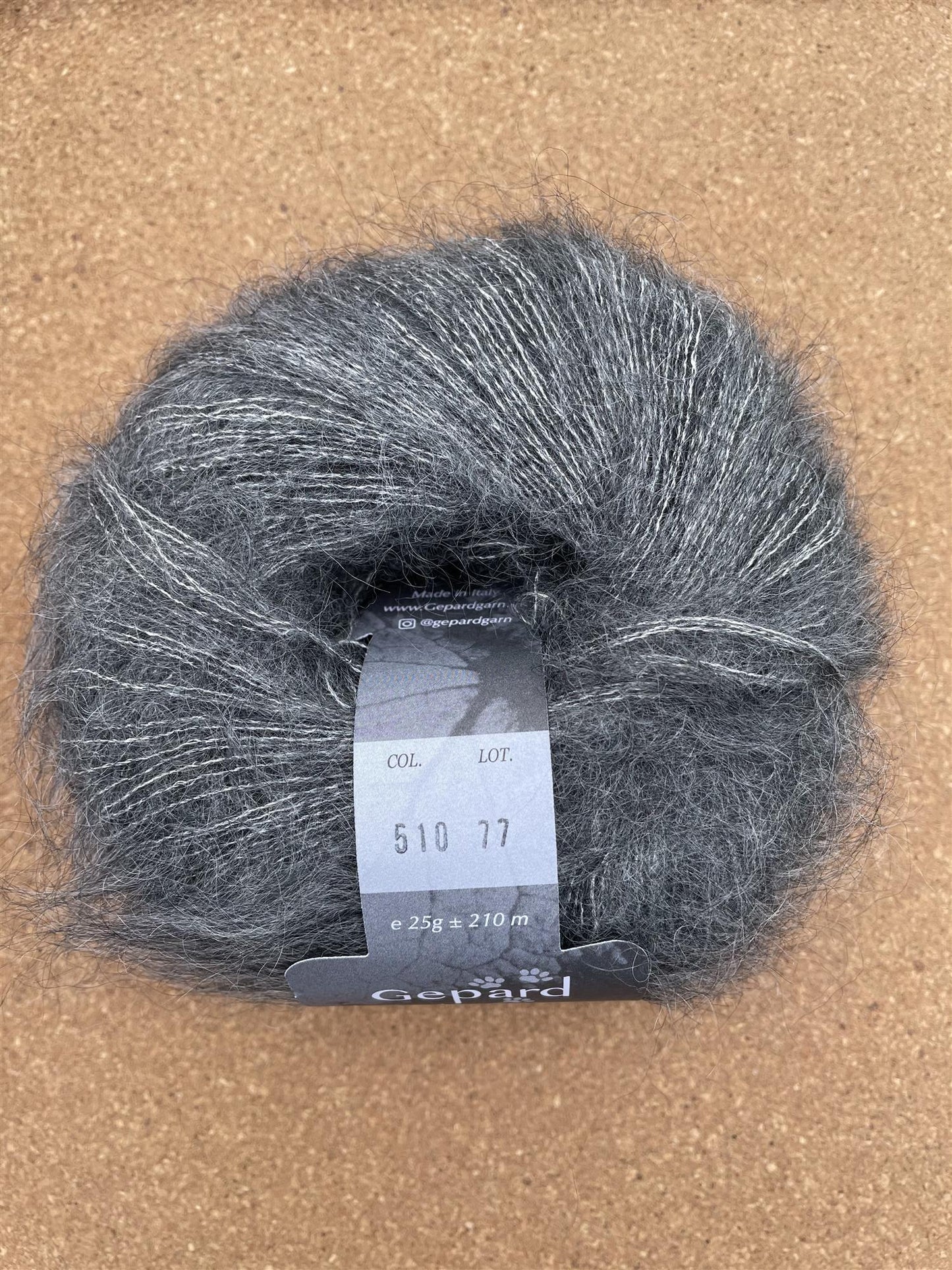 510 Dark Fog - Kid Seta Tweed - Gepard Garn - Garntopia