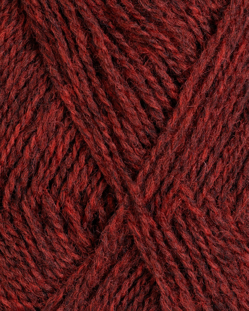 4131 Dempet rød mørkmelert -	Finull Pt2 - Rauma Garn - Garntopia