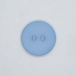 Plastknapp 2 hull - Blå- 22 mm - Villy Jensen - Garntopia