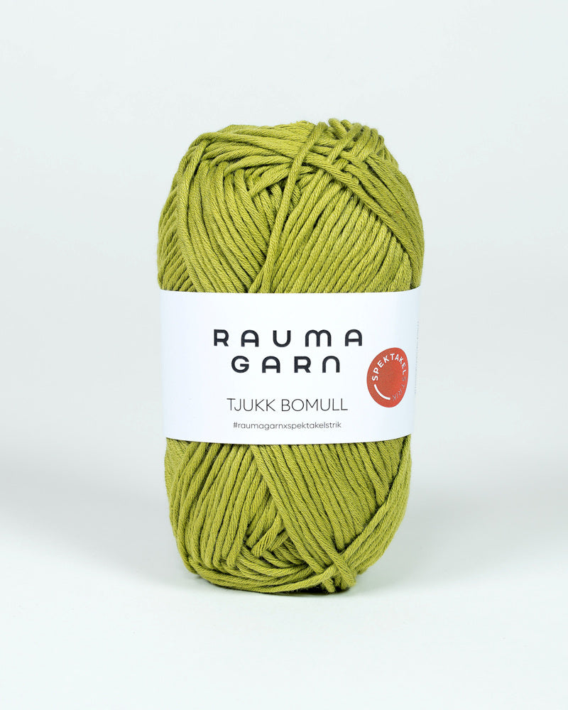 352 Pæregrønn - Tjukk Bomull - Rauma Garn - Garntopia