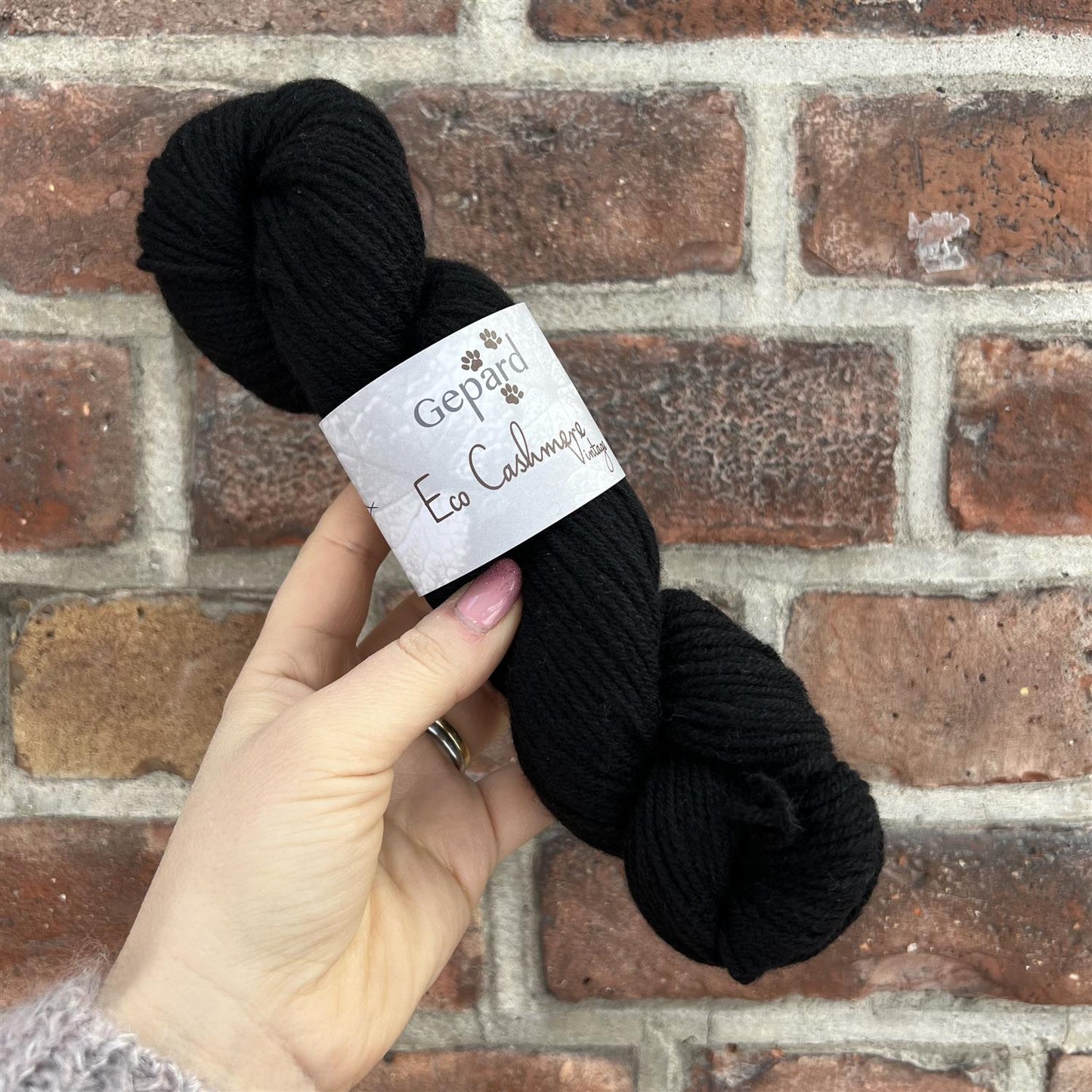 599 Sort - Eco Cashmere Vintage - Gepard Garn - Garntopia