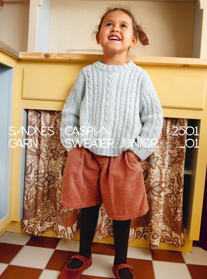 2501 - Mykt til barn - Nr. 1 Caspian Sweater Junior - Sandnes garn - Garntopia