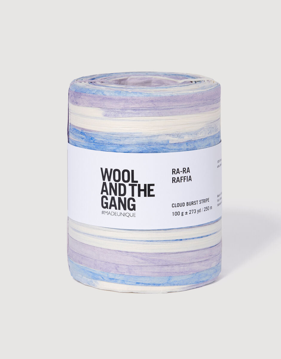 Cloud Burst -  Ra-Ra Raffia Stripe - Wool and the gang - Garntopia