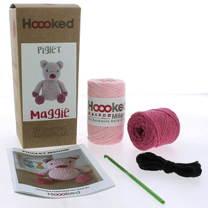 DIY Piglet Maggie Heklekit - Hoooked Yarn