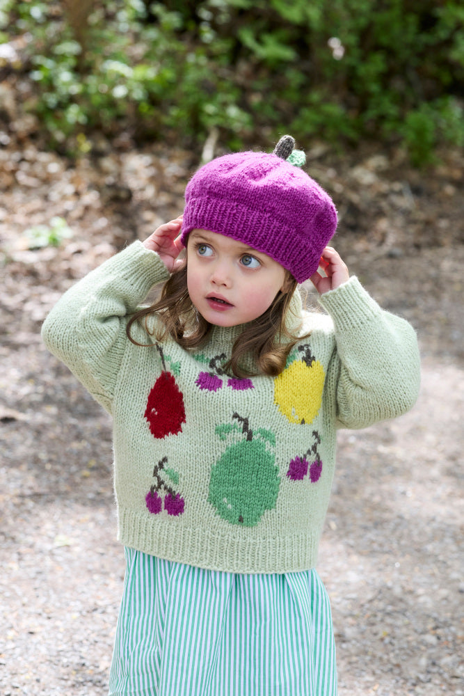 475 - Fruktig intarsia til barn - Rauma Garn - Garntopia
